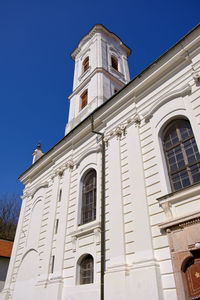 Low angle view of building against clear sky