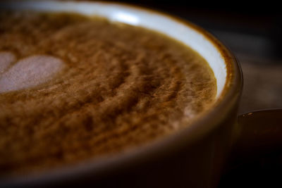 Close-up of coffee on table