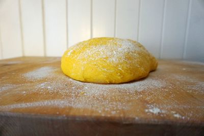 Close-up of bread on table