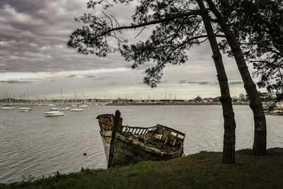 Wreck on the seaside