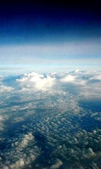 Aerial view of cloudscape