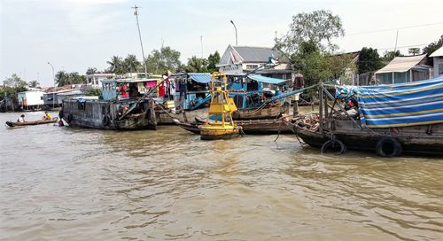 Boats in river