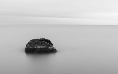 Rocks in sea