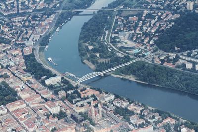 Aerial view of city