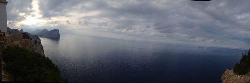 Panoramic view of sea against sky