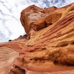 Rock formations against sky