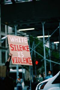 White silence is violence 