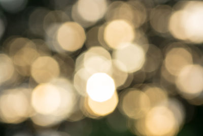 Defocused image of lights