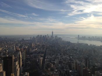 Aerial view of buildings in city