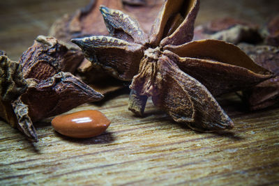 Close-up of fruits on table