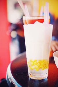 Close-up of drink on table