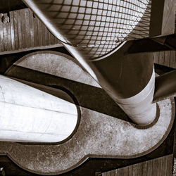 High angle view of shoes on table