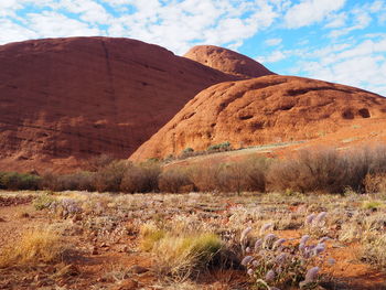 Scenic view of rock formations