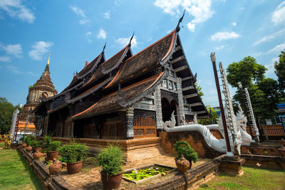 Temple against sky