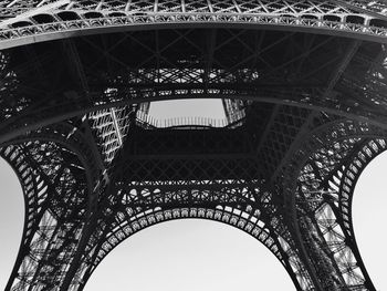 Low angle view of eiffel tower