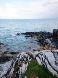 Scenic view of sea against sky