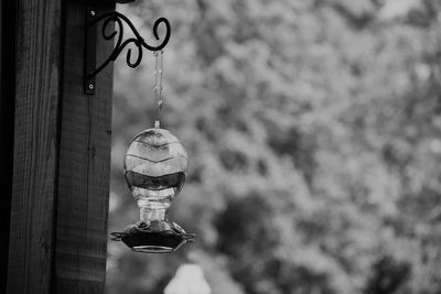 Close-up of hanging light