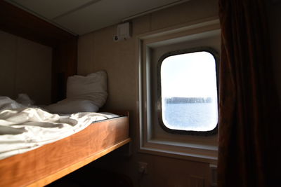 View of open window