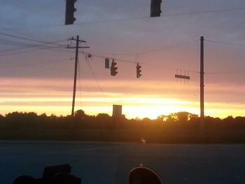 Road at sunset