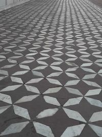 Full frame shot of tiled floor