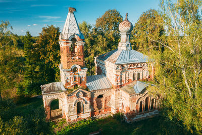 Low angle view of church