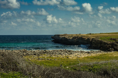 Scenic view of sea against sky