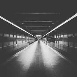 Illuminated underground walkway