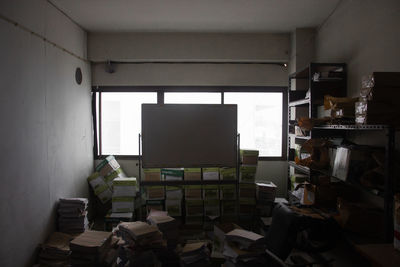 Interior of abandoned building