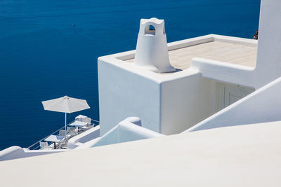 The beautiful architecture of the cities in santorini island