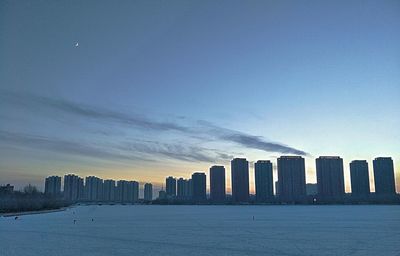 Panoramic shot of sand against sky