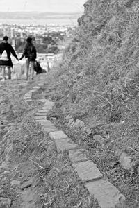 People walking on beach