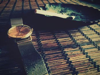 Close-up of food on table