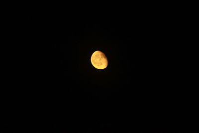 Scenic view of moon against sky at night