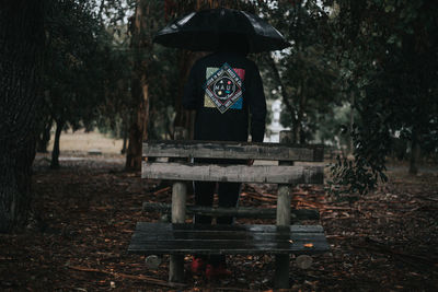 Bench in park