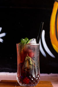 Close-up of drink on table