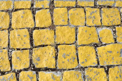 Detail shot of cobblestone