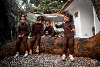 Kindergarten graduation went lively and smoothly. west java, indonesia