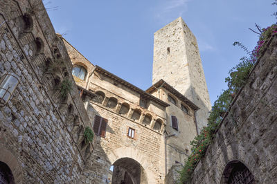 Low angle view of historical building