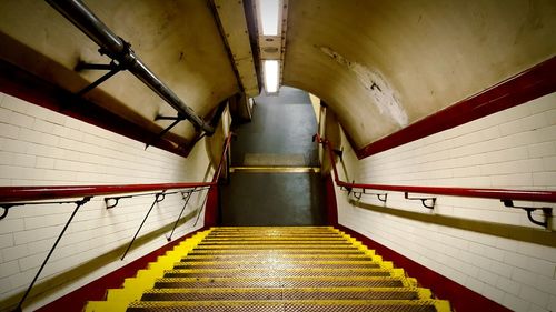 Staircase in subway station