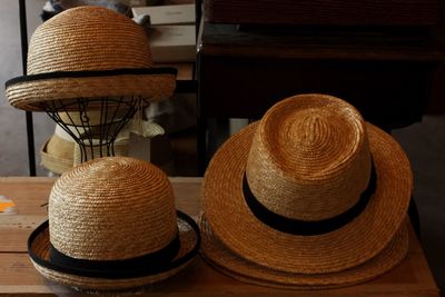 Close-up of table on table