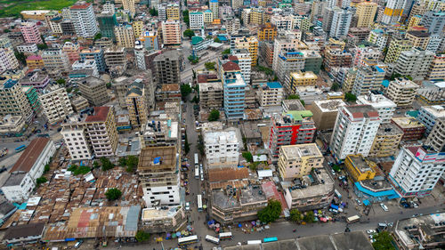 Aerial view of dar es salaam, tanzania