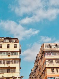 Low angle view of buildings against sky