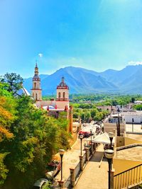 High angle view of a temple