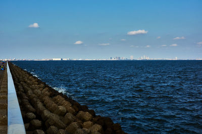 Scenic view of sea against sky