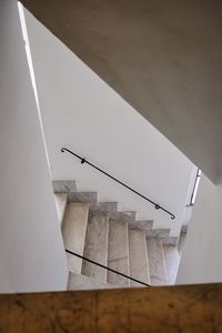 Low angle view of staircase by building