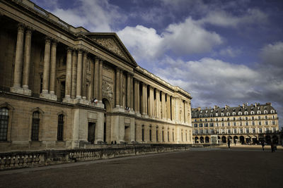 View of historic building against cloudy sky