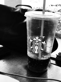 Close-up of drink on table