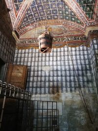 Low angle view of ceiling of building