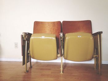 High angle view of empty room