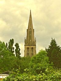 Low angle view of church against sky